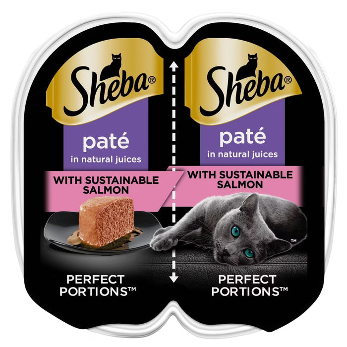 Sheba Perfect Portions Wet Cat Food Pate with Salmon 2.6 oz - 24 Pack