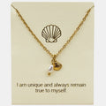 Shelly Inspiration Necklace in Gold or Silver