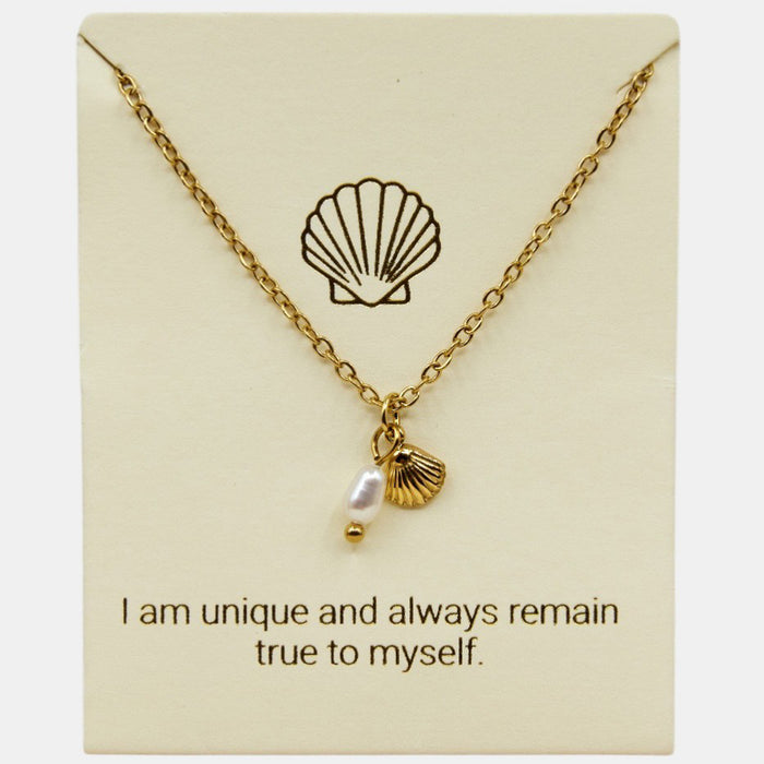 Shelly Inspiration Necklace in Gold or Silver