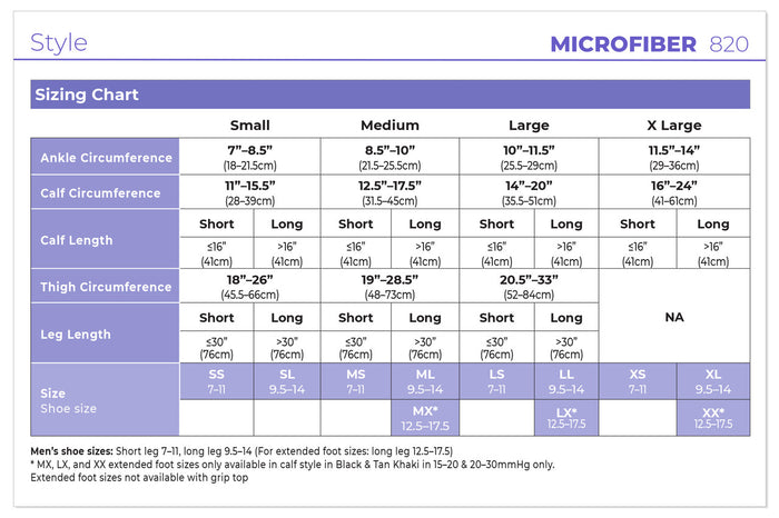 Sigvaris Men's Style Microfiber Knee High 15-20mmHg - Compression Level: Moderate 15-20 MmHg - Male - Knee
