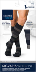 Sigvaris Microfiber Shades Men's Knee High 15-20mmHg - Compression Level: Moderate 15-20 MmHg - Male - Knee