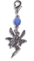 Silver Fairy Charm – Mini Hair Twister Accessory front view