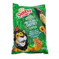 Simba crunchy maize snacks flavored with Mrs Balls Chutney in 125g pack
