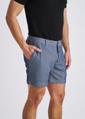 Sky Pinstripe 6" Inseam Stretch Knit Chino Shorts Pm-2556