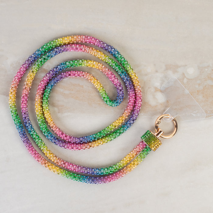 SL026 - Rhinestone Phone Lanyard - Multi