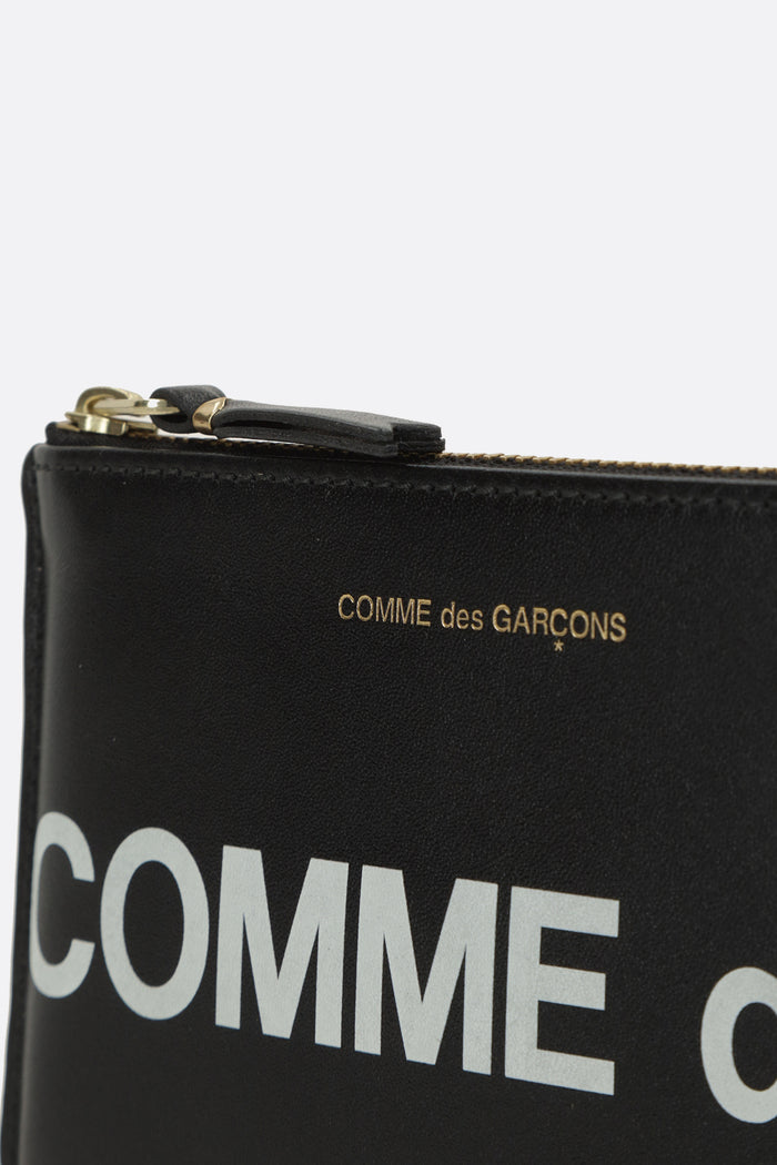 small pouch in smooth leather – Logo Line