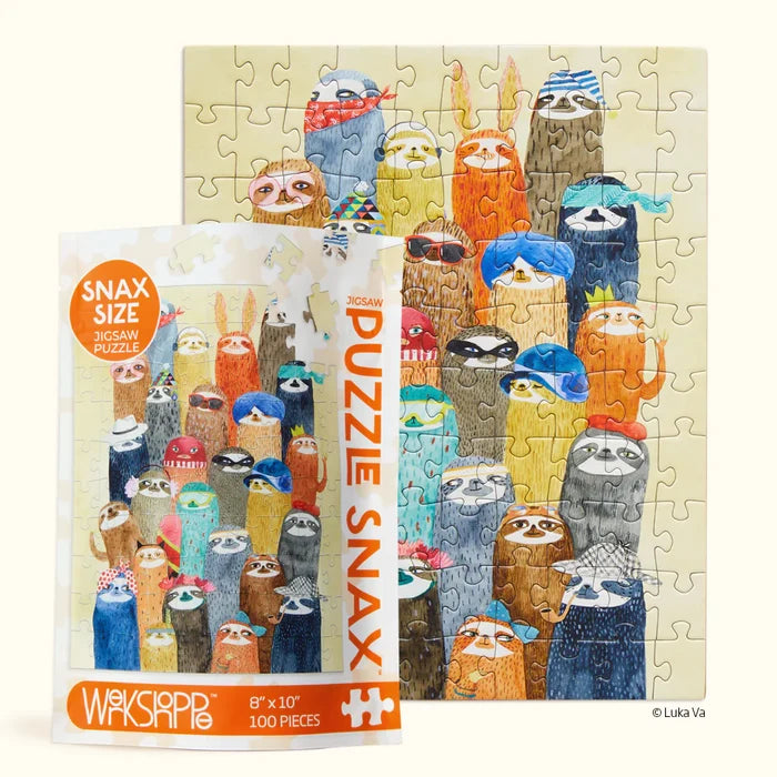 Snax Puzzle 100 Pce Sloth Party