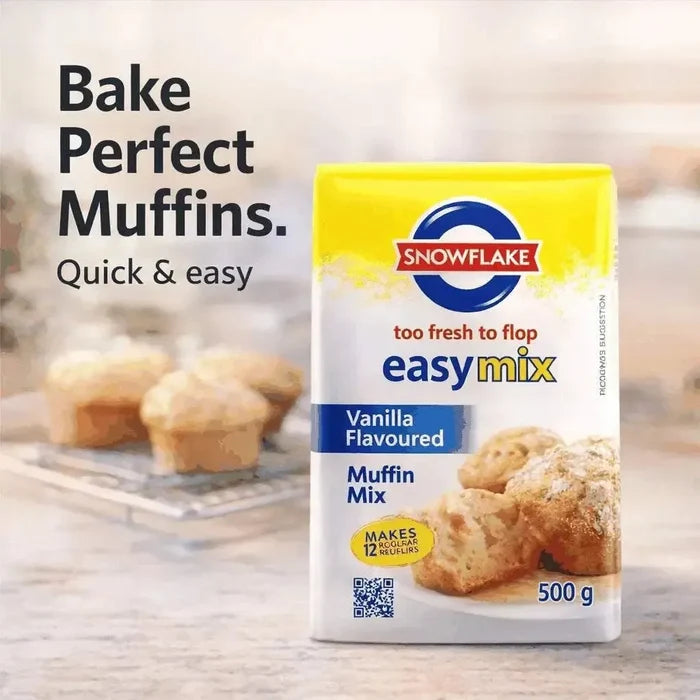 Snowflake EasyMix Vanilla Flavoured Muffin Mix - 500g Facebook Ad