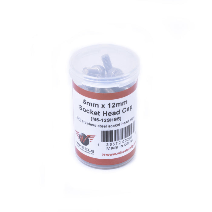 Socket Head Cap Screw, Stainless Steel, M5 x 12mm, 50pcs