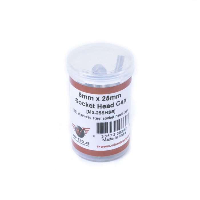 Socket Head Cap Screw, Stainless Steel, M5 x 25mm, 25pcs