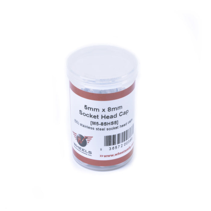 Socket Head Cap Screw, Stainless Steel, M5 x 8mm, 50pcs