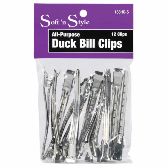 Soft’n Style Duck Bill Clips 3.5" (12 Pack) #138HC-S Stylecraft