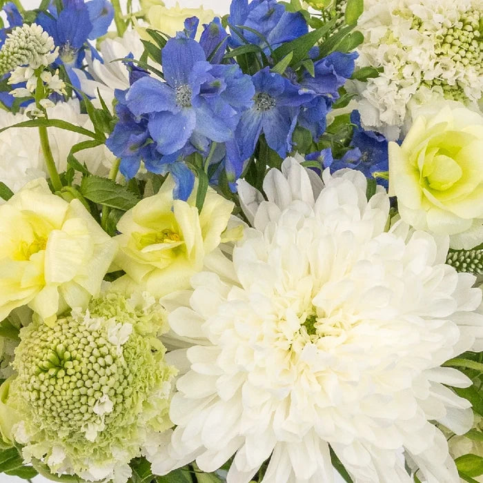 Something Blue Flower Bouquet Close Up - Image
