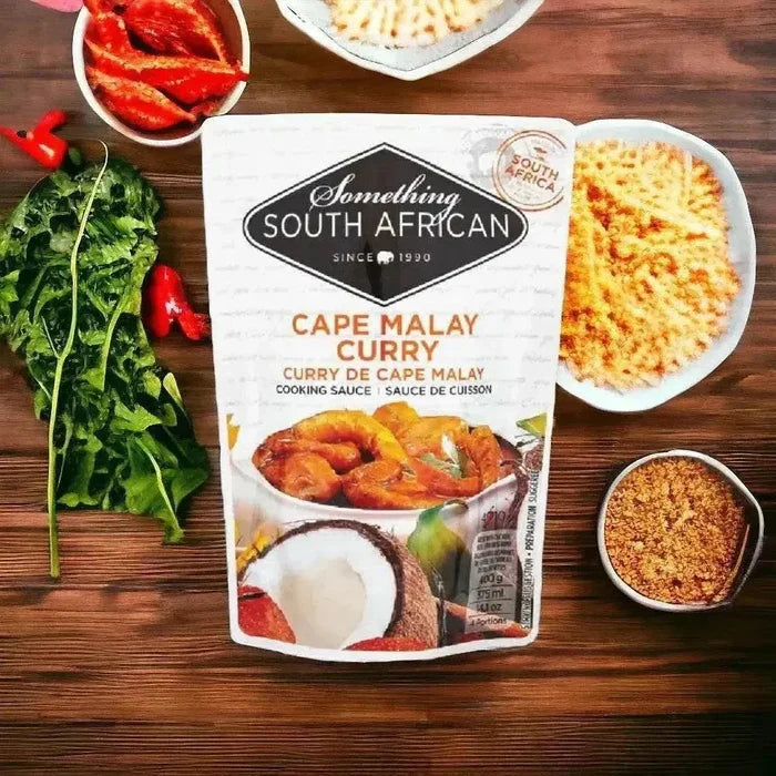 Jar of Something South African Cape Malay Curry Cooking Sauce with coconut and garlic