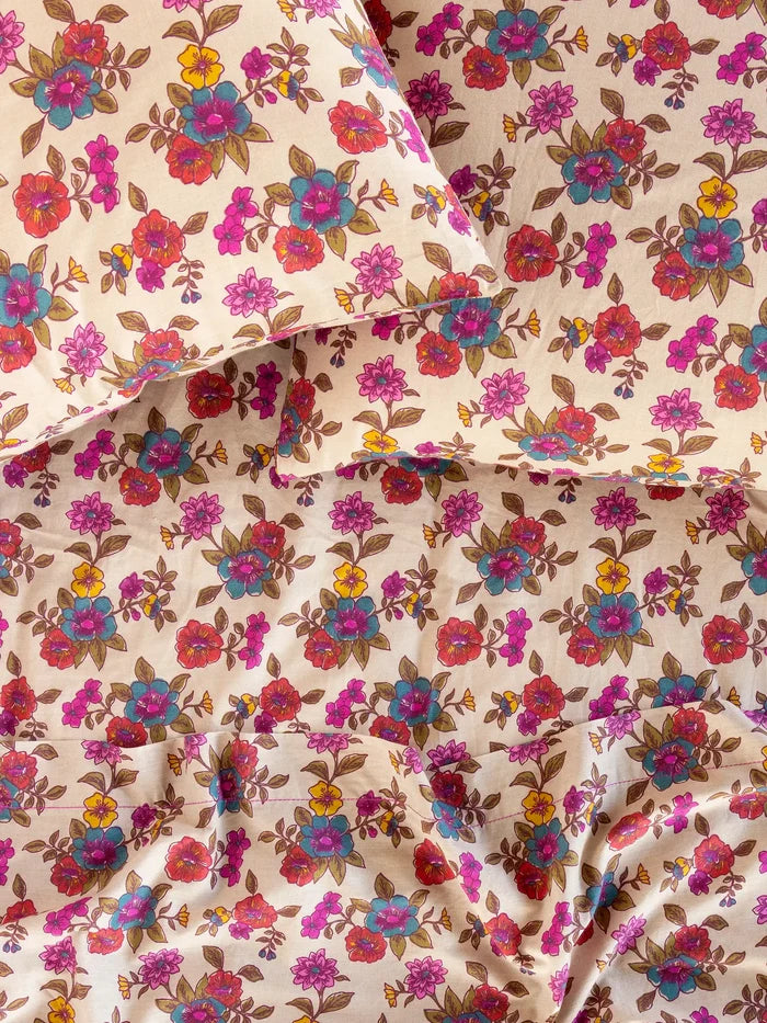 Sooo Soft Cotton Sheet Set - Enchanted Wildflowers Cream-view 2