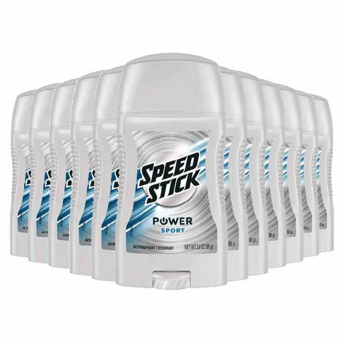 Speed Stick  Antiperspirant Deodorant, Power Ultimate Sport - 3.0 oz - 12 Pack