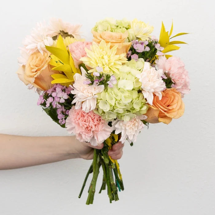 Spring Fling Pastel Flower Bouquet Apron - Image