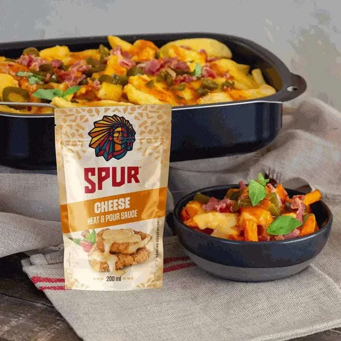 Spur Cheese Sauce 200ml bottle thick creamy mature cheddar condiment