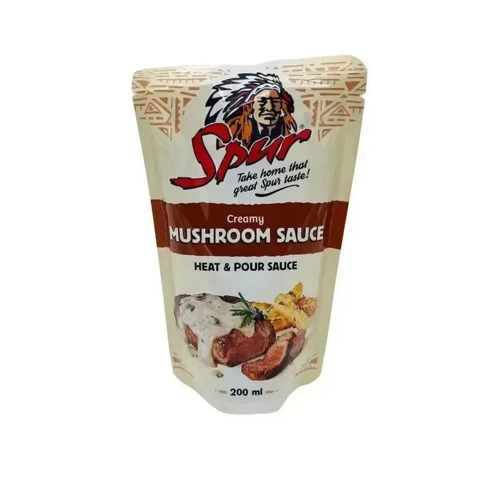 SPUR Sauce Mushroom 200ml bottle perfect for steaks and burgers