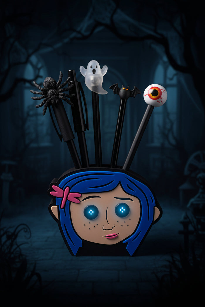 *STL /3MF FILE ONLY* Halloween Movie Button Girl Pen Holder Digital File