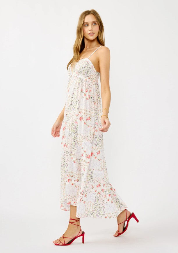 Strappy Ruffle Tiered Maxi Dress