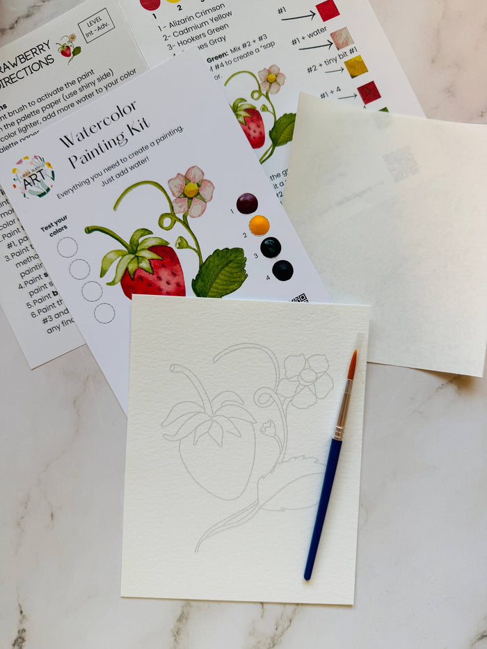 Strawberry Watercolor Kit