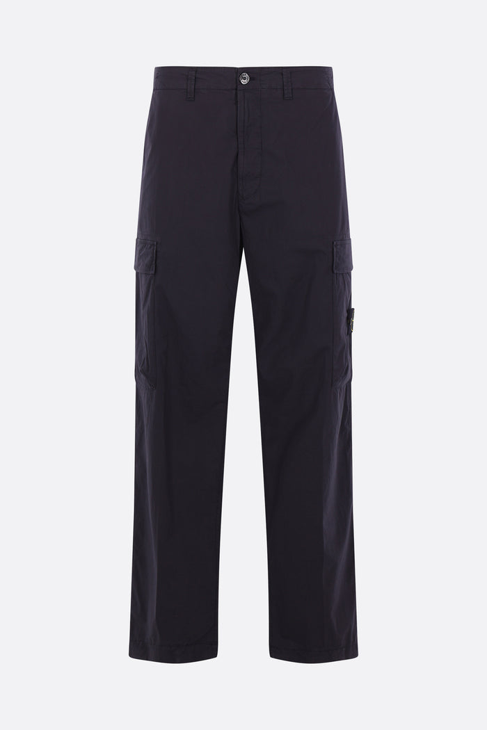 stretch cotton cargo trousers