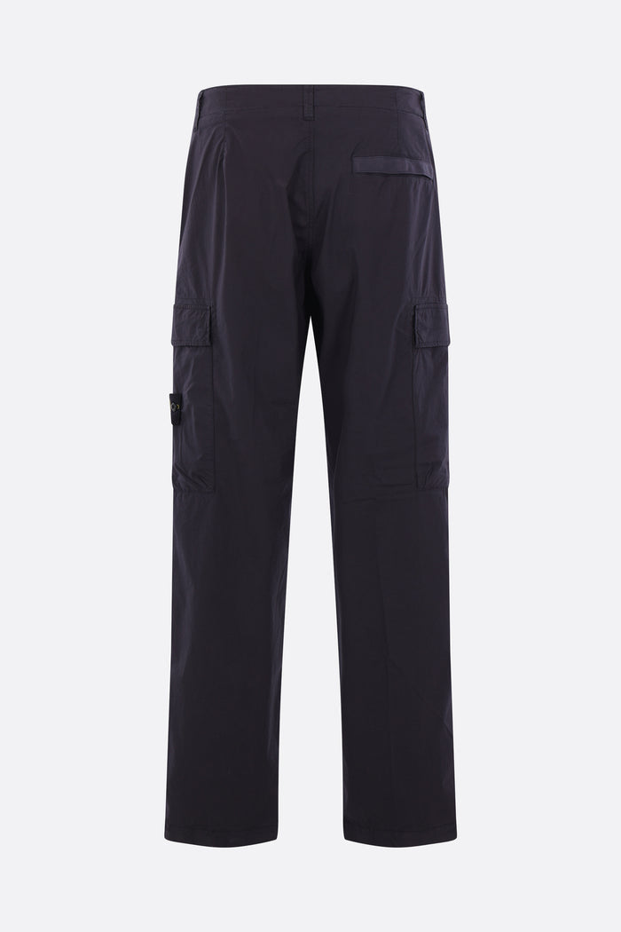 stretch cotton cargo trousers