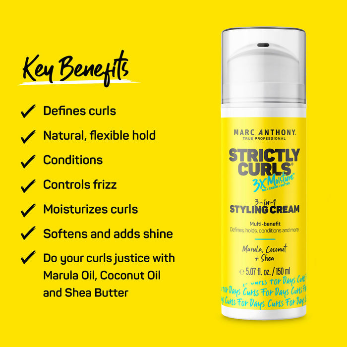 Strictly Curls® 3X Moisture <br> 3-in-1 Styling Cream
