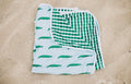 Sugar Bee Swim Towel - Blue Alligator
