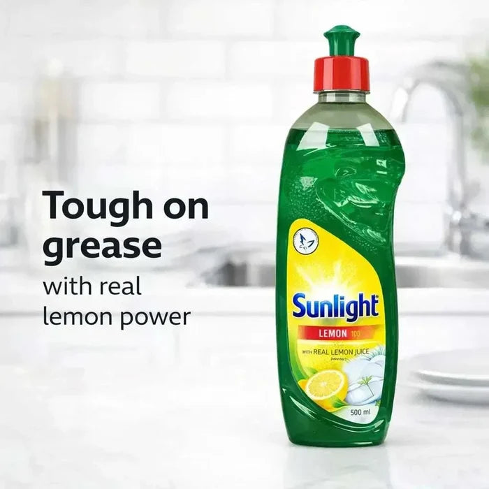 Sunlight Original Dishwashing Liquid 400ml bottle promotional graphic