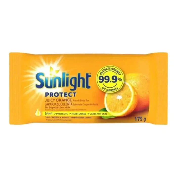 Sunlight Bath Juicy Orange soap bar with citrus aroma and germ protection