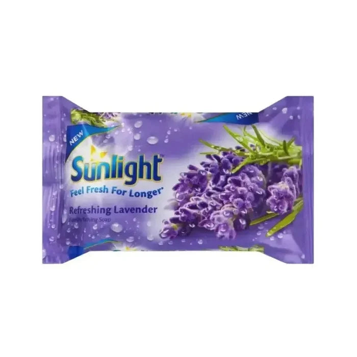 Sunlight Body Soap Lavender 175g bar with refreshing lavender scent and trusted brand quality