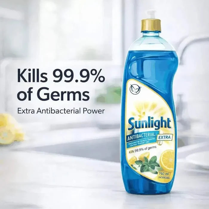 Sunlight Dishwashing Liquid   Anti  Bacterial 750ml promotional image