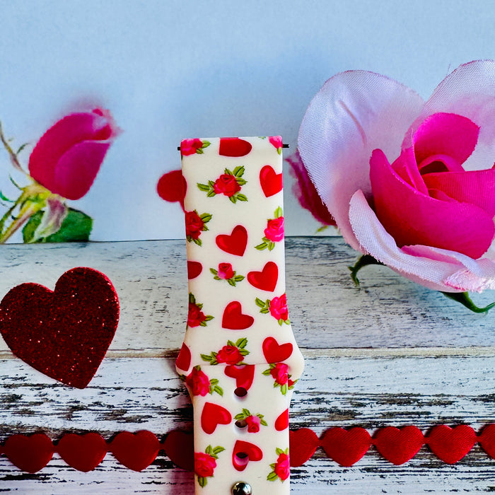 Sweetheart Blooms Print Silicone Band For Samsung Watch