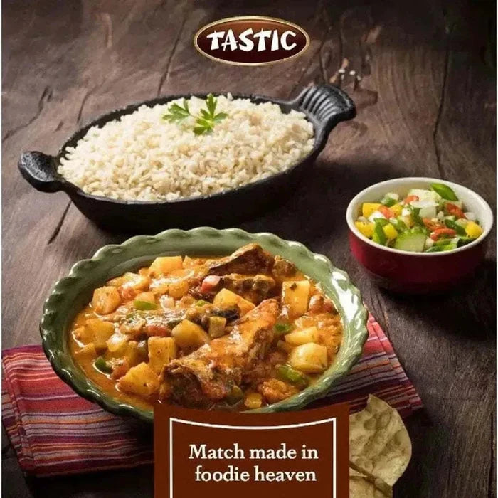 Tastic Long Grain Parboiled White Rice 10kg pack for fluffy, light grains and large-scale cooking