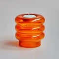 Tealight Taper Candle Holders - Orange