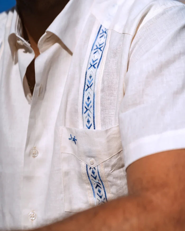 Tejas Guayabera - Ivory Cielo by Texas Standard