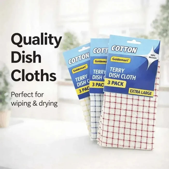 Terry Towel Dishcloths - Set of 3 Facebook Ad