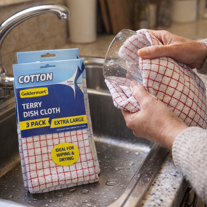 Terry Towel Dishcloths - Set of 3 Facebook Ad