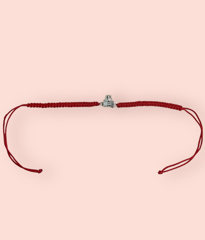 The Trisulam Silver Rakhi