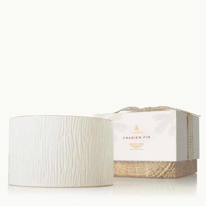 THYMES FRASIER FIR GILDED COLLECTION 3-WICK CERAMIC CANDLE