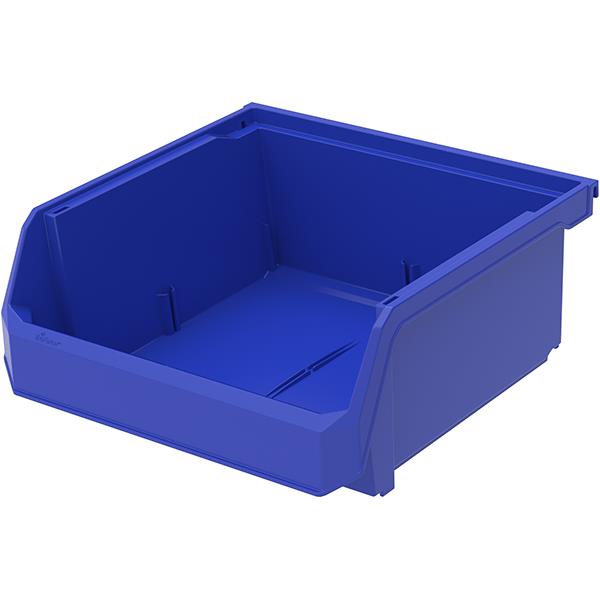 TruForce Hang, Stack and Nest Bin, 10 7/8"L x 5"H x 11"W, Blue