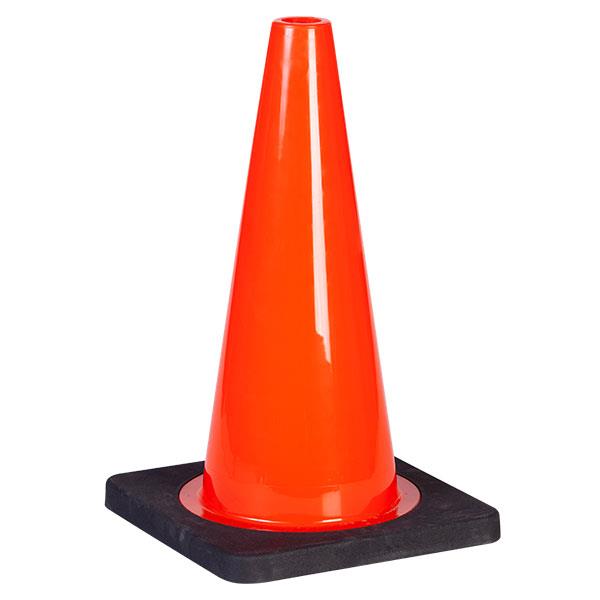 TruForce Traffic Cones with Rubberized Black Base