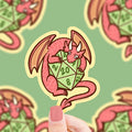 Turtle's Soup Dragon D20 Vinyl Sticker