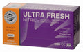 UltraFresh Disposable Nitrile Gloves Powder Free Large