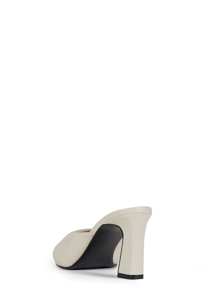 UNAMUSED Jeffrey Campbell Heeled Mule Ivory
