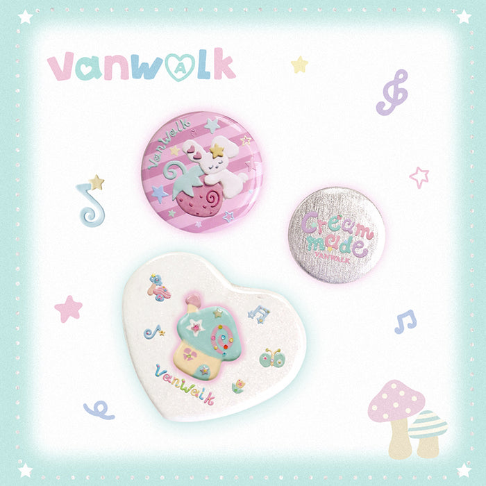 VANWALK Gulugulu Series Cute  Accessories Customized Badge K705