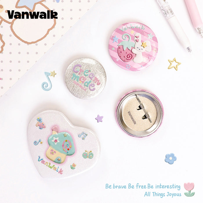 VANWALK Gulugulu Series Cute  Accessories Customized Badge K705