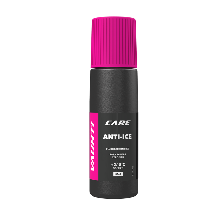 A product picture of the Vauhti Anti-Ice Liquid For Crown & Zero Skis | 80ml (2C/-5C)